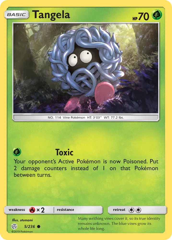 Tangela (5/236) [Sun & Moon: Cosmic Eclipse] - Pokemon Single