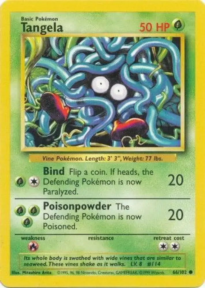 Tangela (66/102) [Base Set Unlimited] - Pokemon Single