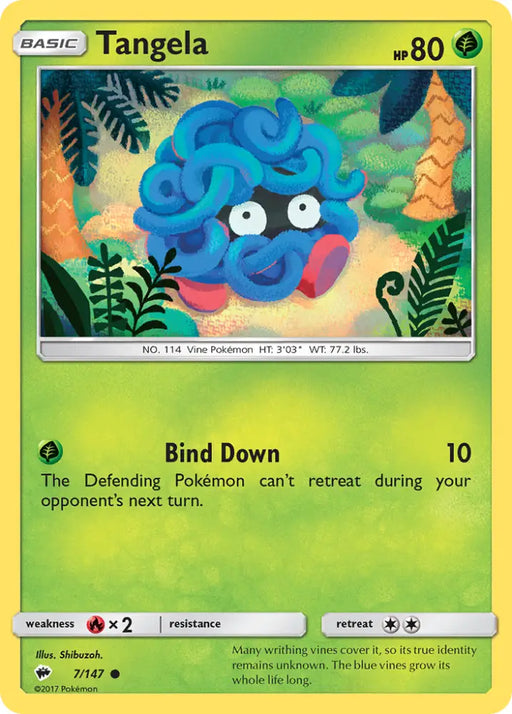 Tangela (7/147) [Sun & Moon: Burning Shadows] - Pokemon Single