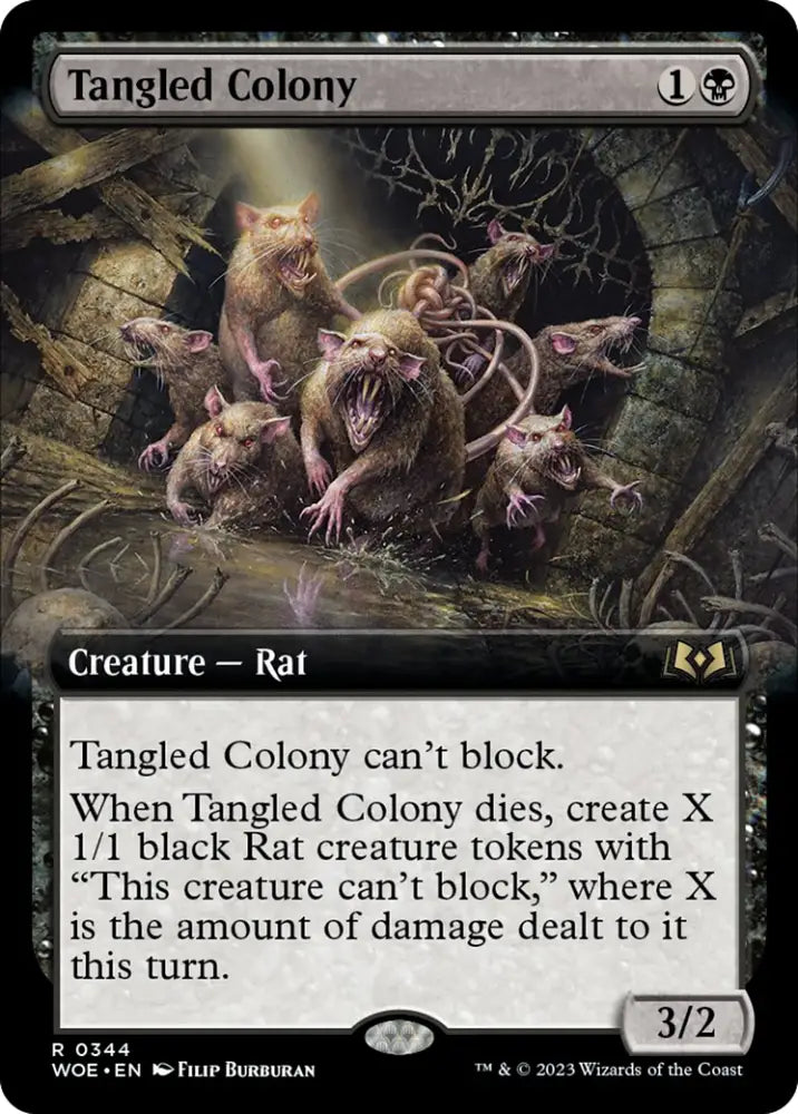 Tangled Colony (Extended Art) [Wilds of Eldraine] - MTG Single