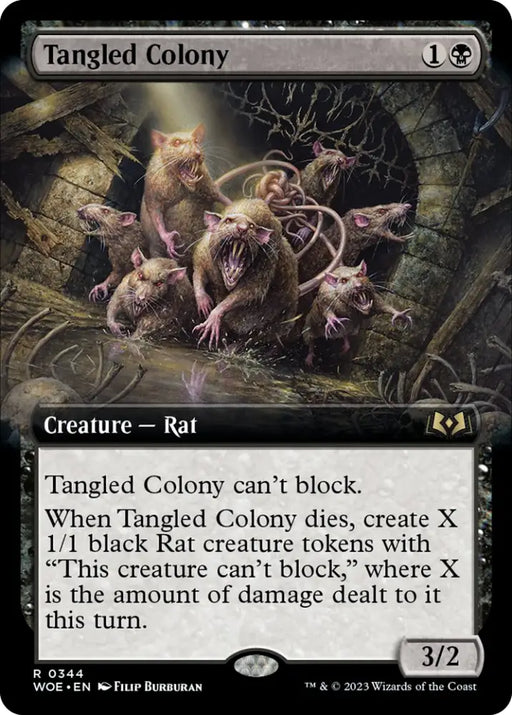 Tangled Colony (Extended Art) [Wilds of Eldraine] - MTG Single