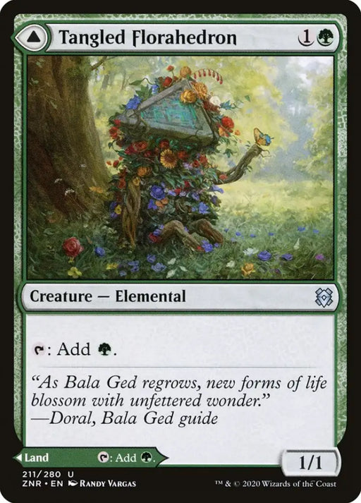 Tangled Florahedron // Tangled Vale [Zendikar Rising] - MTG Single