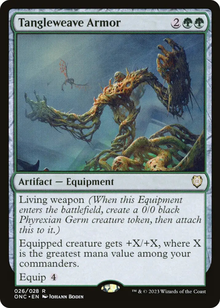 Tangleweave Armor [Phyrexia: All Will Be One Commander] - MTG Single