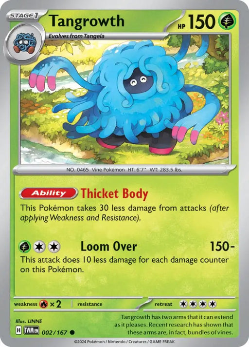 Tangrowth (002/167) [Scarlet & Violet: Twilight Masquerade] - Pokemon Single