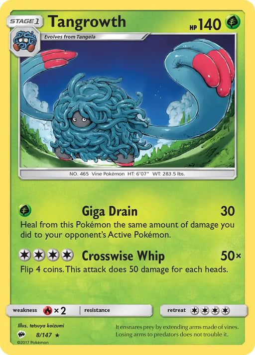 Tangrowth (8/147) [Sun & Moon: Burning Shadows] - Pokemon Single
