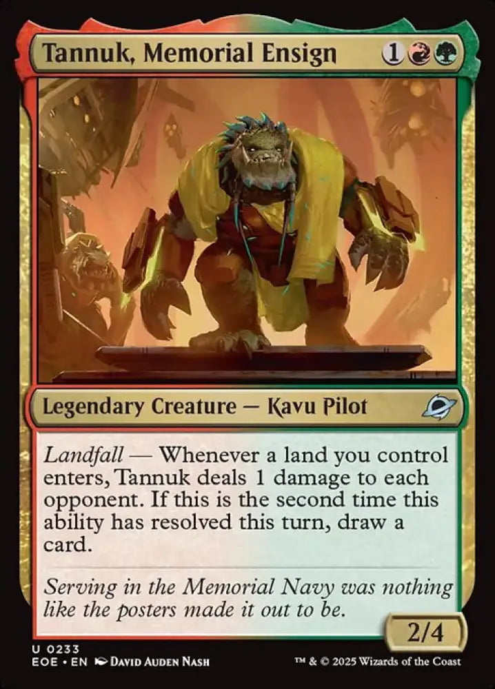 Tannuk, Memorial Ensign (233) [Edge of Eternities]