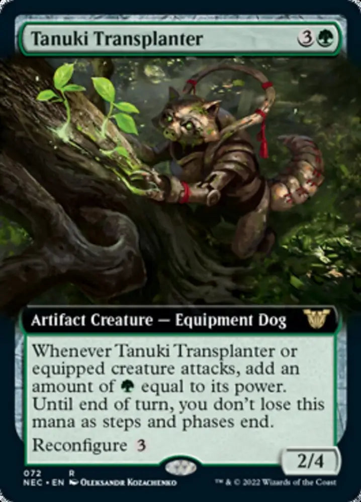 Tanuki Transplanter (Extended Art) [Kamigawa: Neon Dynasty Commander] - MTG Single