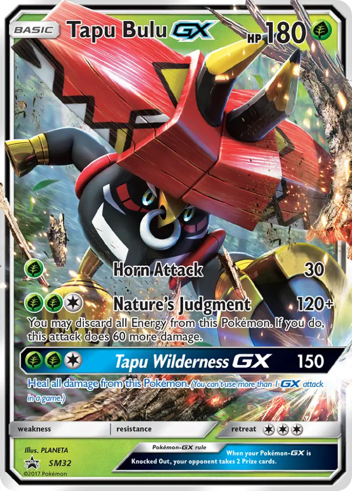 Tapu Bulu GX (SM32) [Sun & Moon: Black Star Promos] - Pokemon Single