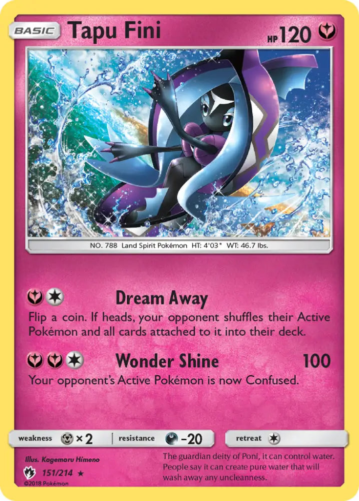 Tapu Fini (151/214) [Sun & Moon: Lost Thunder] - Pokemon Single