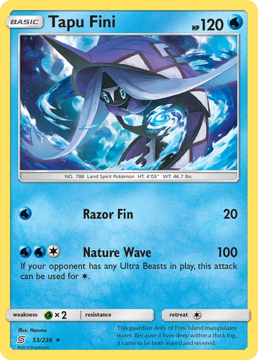 Tapu Fini (53/236) [Sun & Moon: Unified Minds] - Pokemon Single