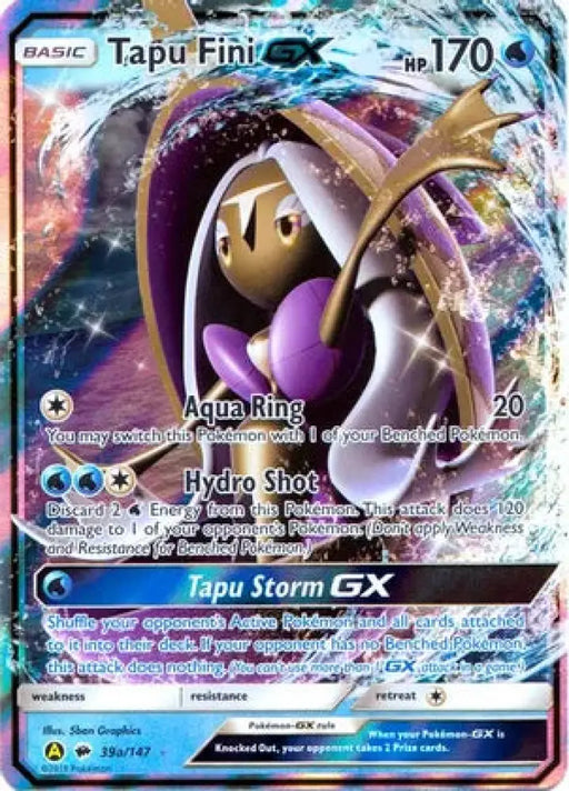 Tapu Fini GX (39a/147) [Alternate Art Promos] - Pokemon Single
