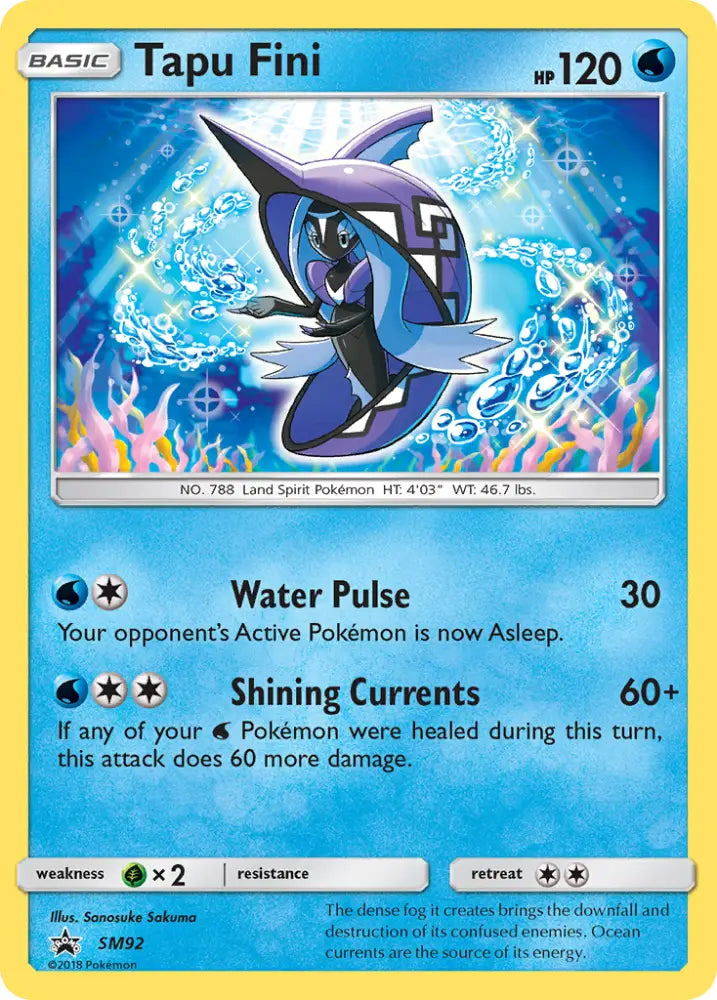 Tapu Fini (SM92) [Sun & Moon: Black Star Promos] - Pokemon Single
