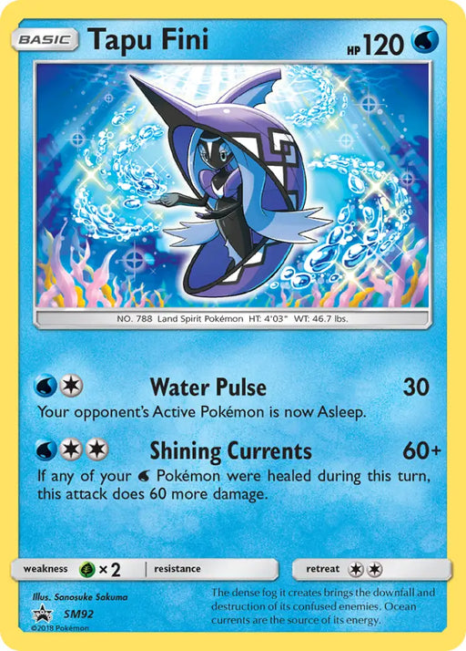 Tapu Fini (SM92) [Sun & Moon: Black Star Promos] - Pokemon Single