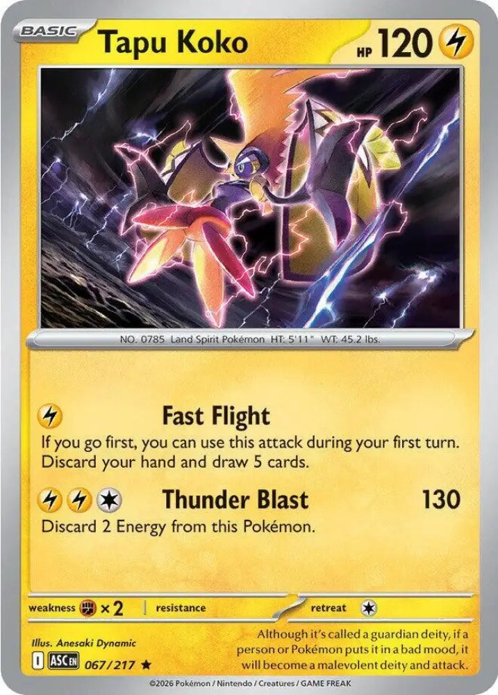Tapu Koko (067/217) [ME: Ascended Heroes]