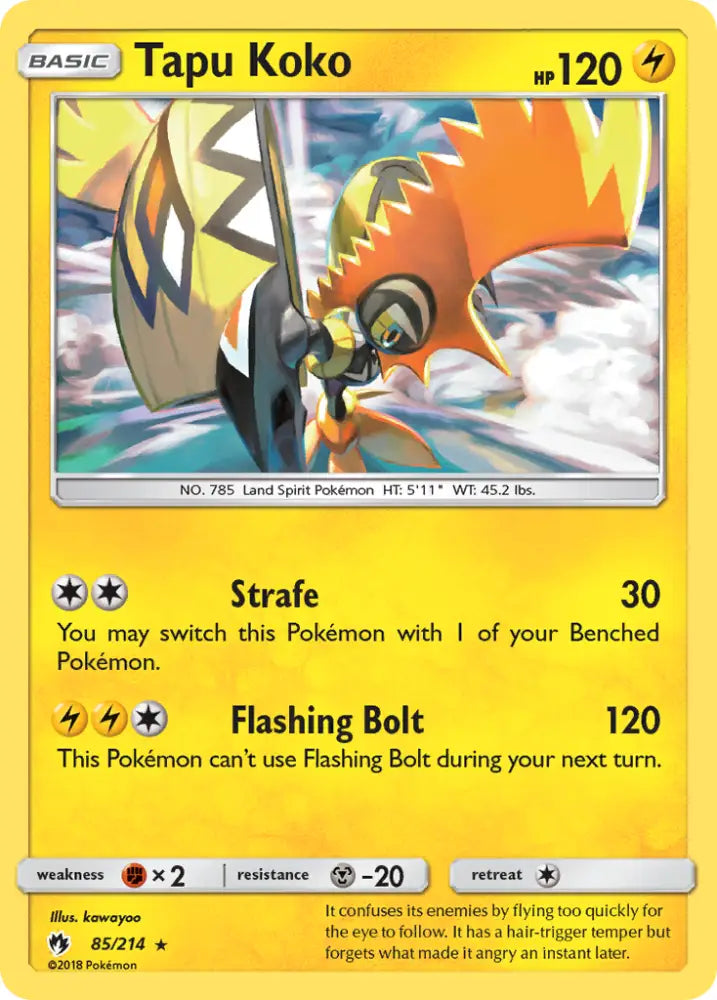 Tapu Koko (85/214) [Sun & Moon: Lost Thunder] - Pokemon Single
