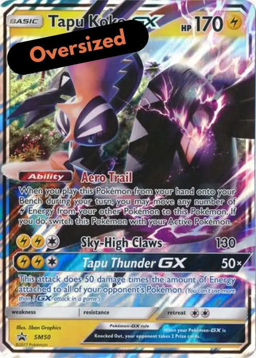 Tapu Koko GX (SM50) (Jumbo Card) [Sun & Moon: Black Star Promos] - Pokemon Single