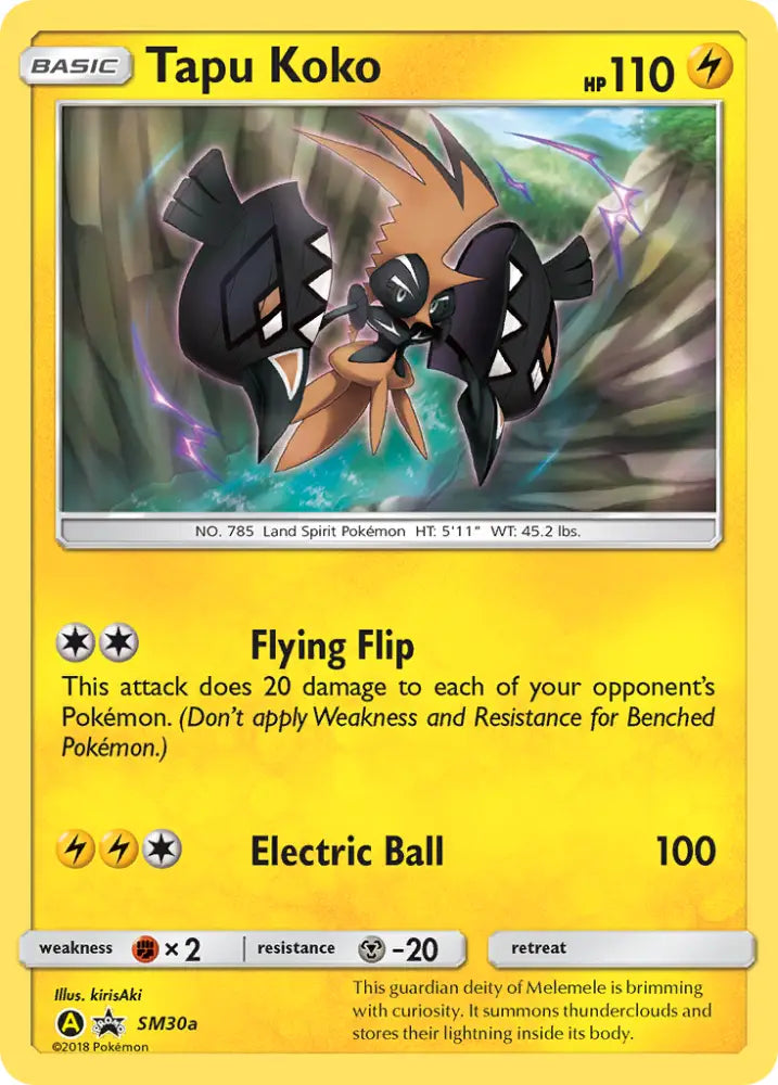 Tapu Koko (SM30a) [Sun & Moon: Black Star Promos] - Pokemon Single