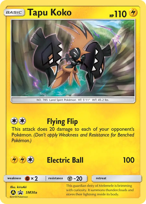 Tapu Koko (SM30a) [Sun & Moon: Black Star Promos] - Pokemon Single