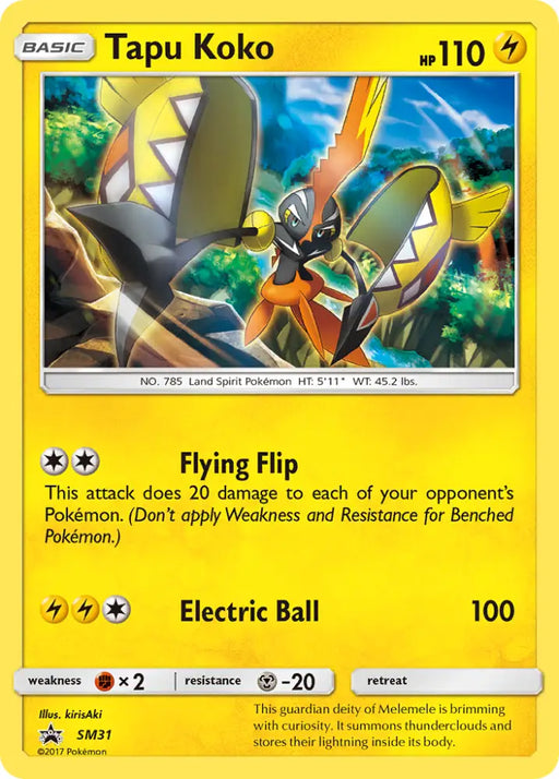 Tapu Koko (SM31) [Sun & Moon: Black Star Promos] - Pokemon Single