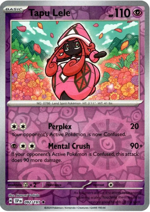 Tapu Lele (092/191) [Scarlet & Violet: Surging Sparks] - Pokemon Single