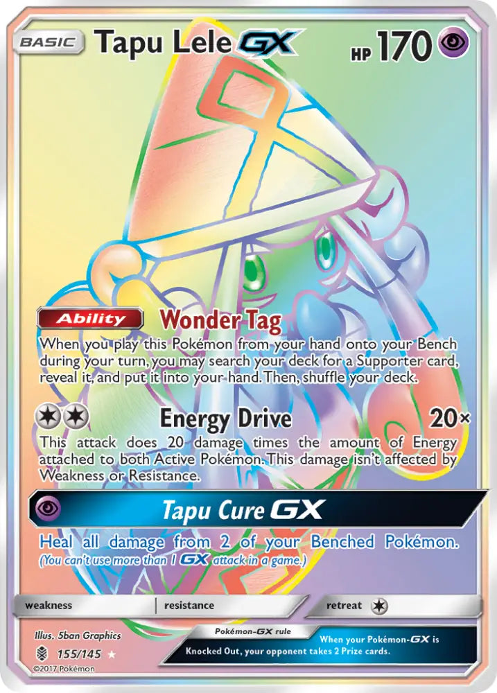 Tapu Lele GX (155/145) [Sun & Moon: Guardians Rising] - Pokemon Single