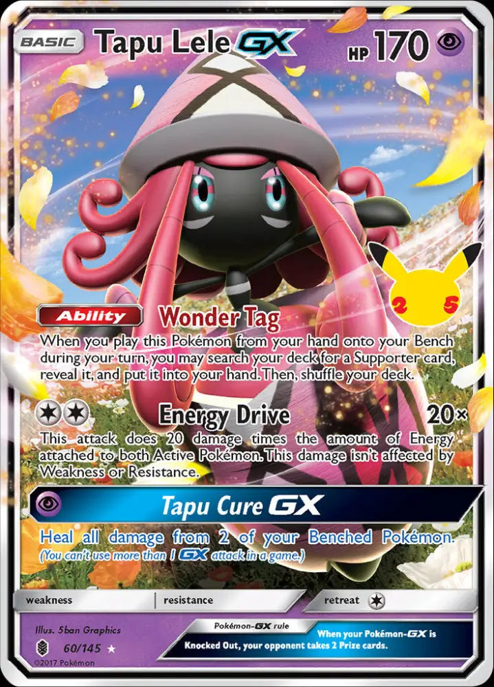 Tapu Lele GX (60/145) [Celebrations: 25th Anniversary - Classic Collection] - Pokemon Single