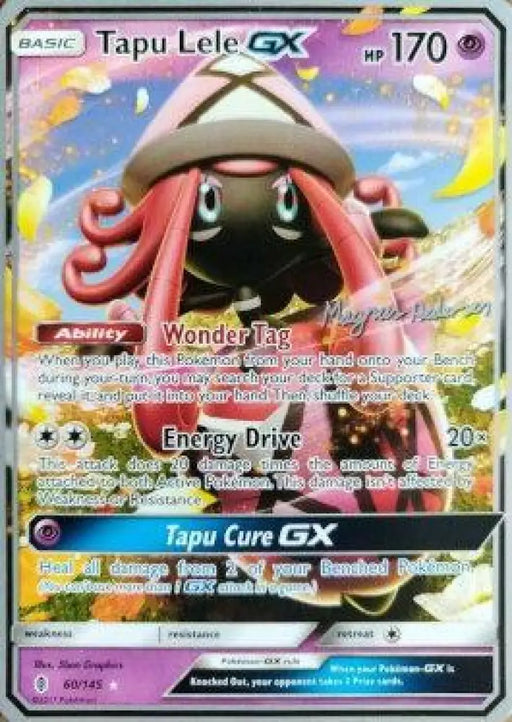 Tapu Lele GX (60/145) (Garbanette - Magnus Pedersen) [World Championships 2018] - Pokemon Single