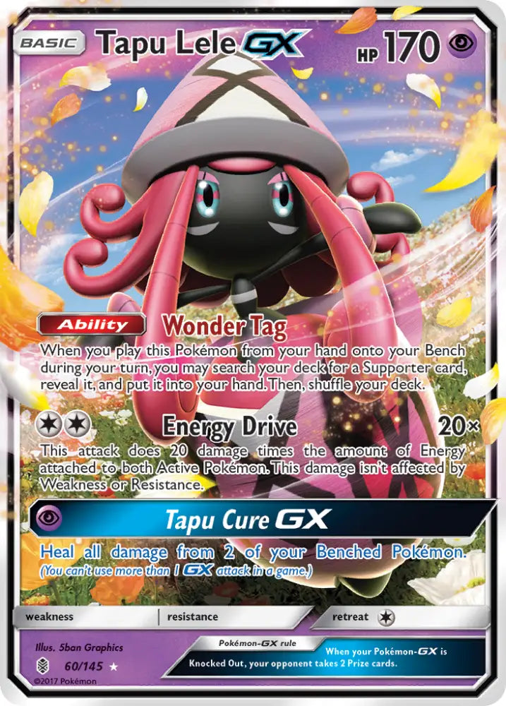 Tapu Lele GX (60/145) [Sun & Moon: Guardians Rising] - Pokemon Single