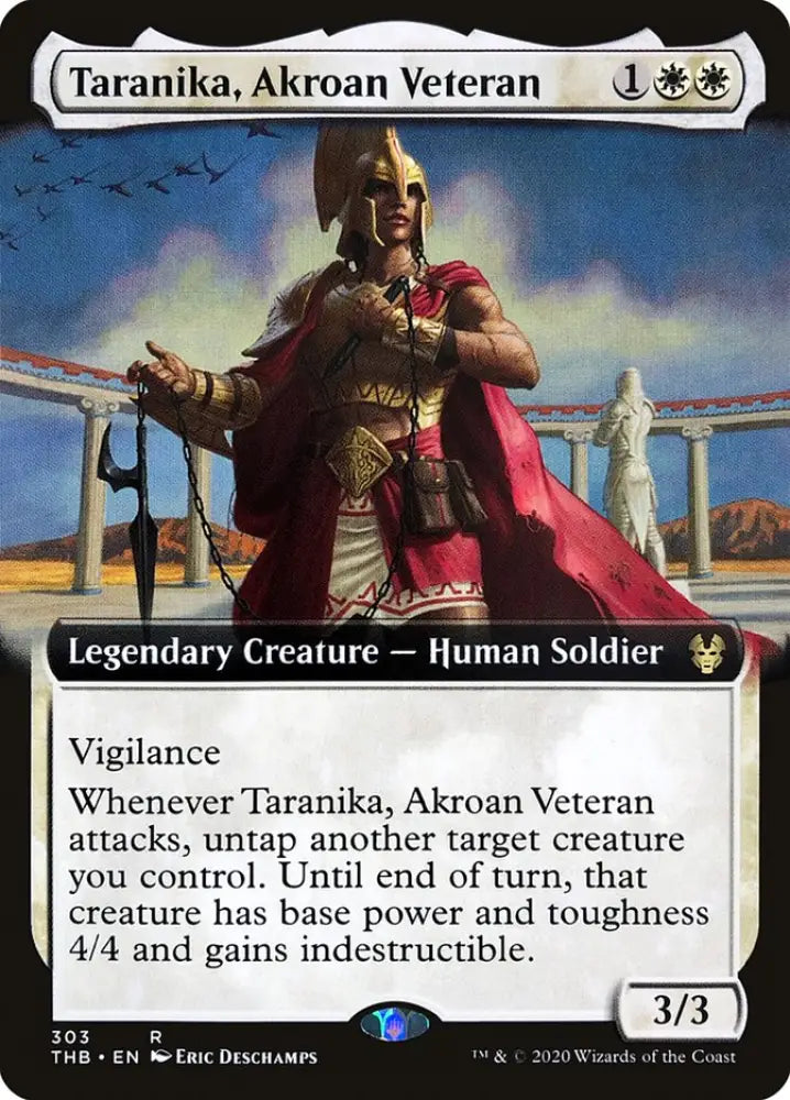 Taranika Akroan Veteran (Extended Art) [Theros Beyond Death] - MTG Single