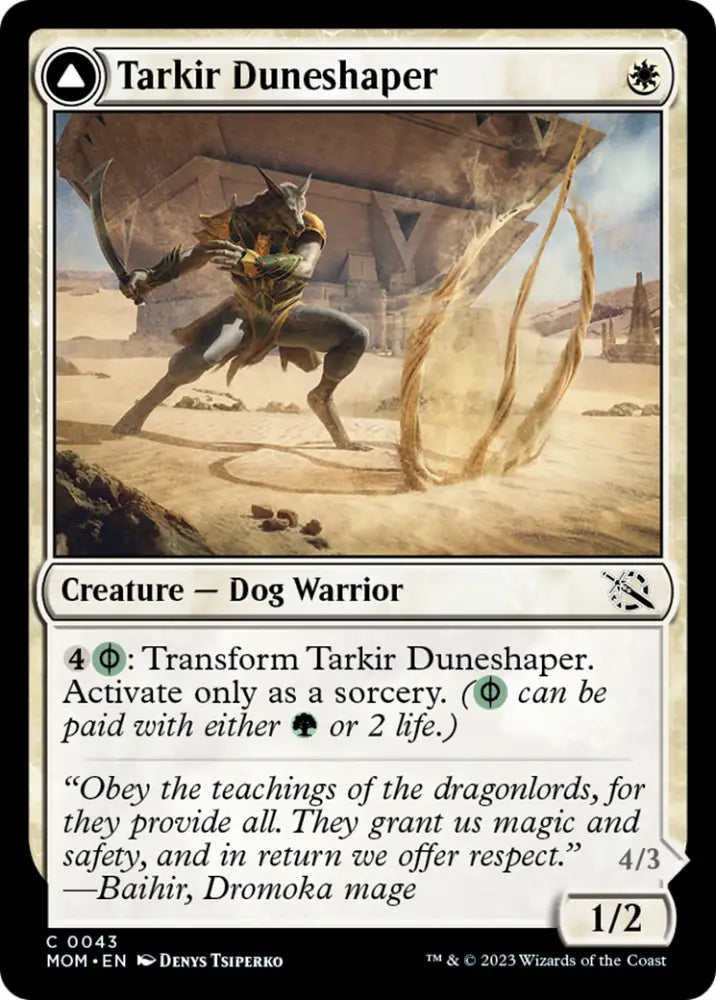Tarkir Duneshaper // Burnished Dunestomper [March of the Machine] - MTG Single