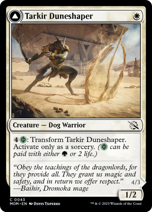 Tarkir Duneshaper // Burnished Dunestomper [March of the Machine] - MTG Single