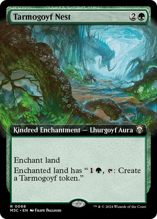 Tarmogoyf Nest (Extended Art) [Modern Horizons 3 Commander] - MTG Single
