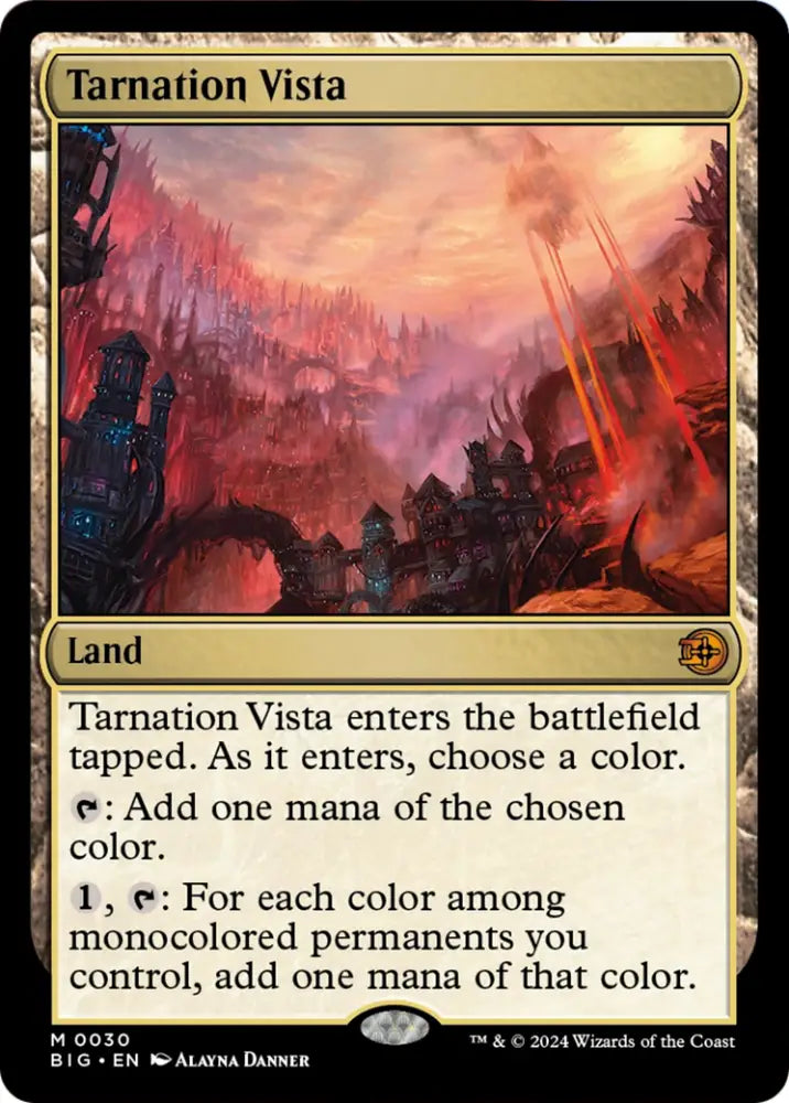 Tarnation Vista [Outlaws of Thunder Junction: The Big Score] - MTG Single