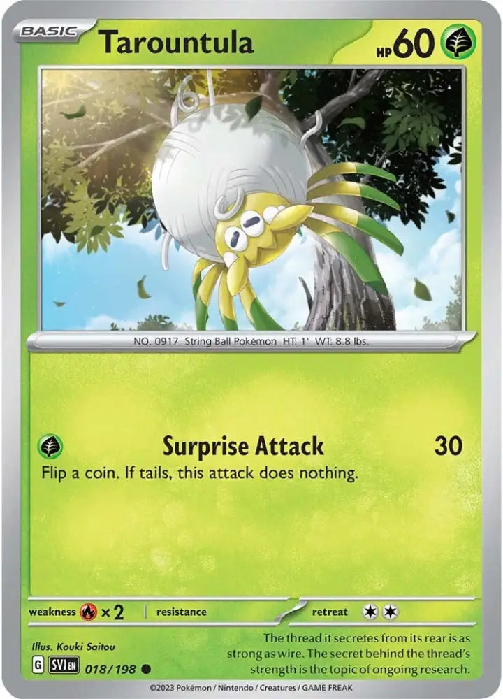 Tarountula (018/198) [Scarlet & Violet: Base Set] - Pokemon Single