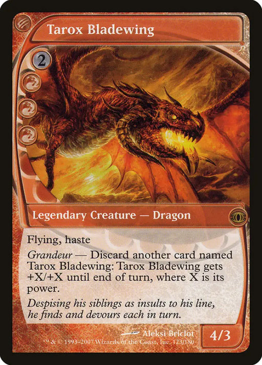 Tarox Bladewing [Future Sight] - MTG Single