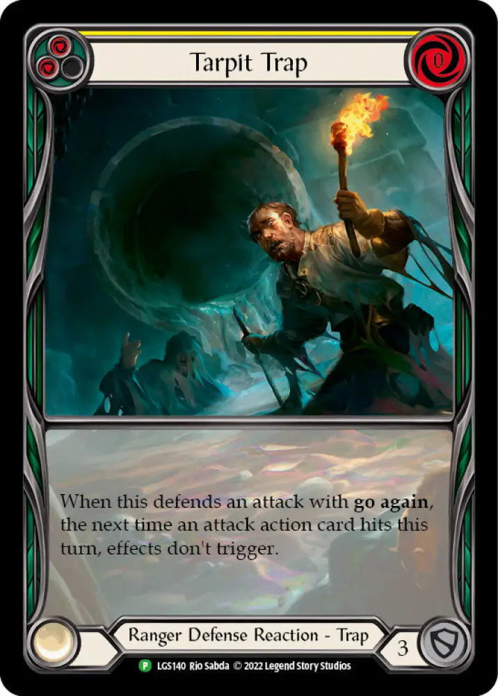 Tarpit Trap (Yellow) [LGS140] (Promo) Rainbow Foil - Flesh And Blood Single