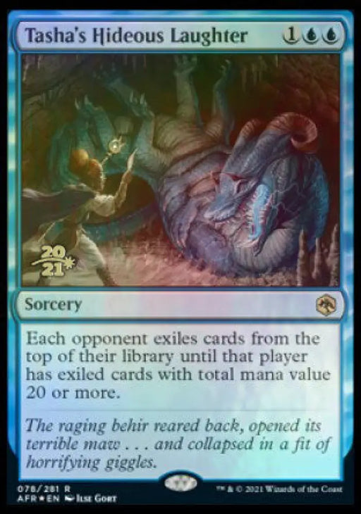 Tasha’s Hideous Laughter [Dungeons & Dragons: Adventures in the Forgotten Realms Prerelease Promos] - MTG Single