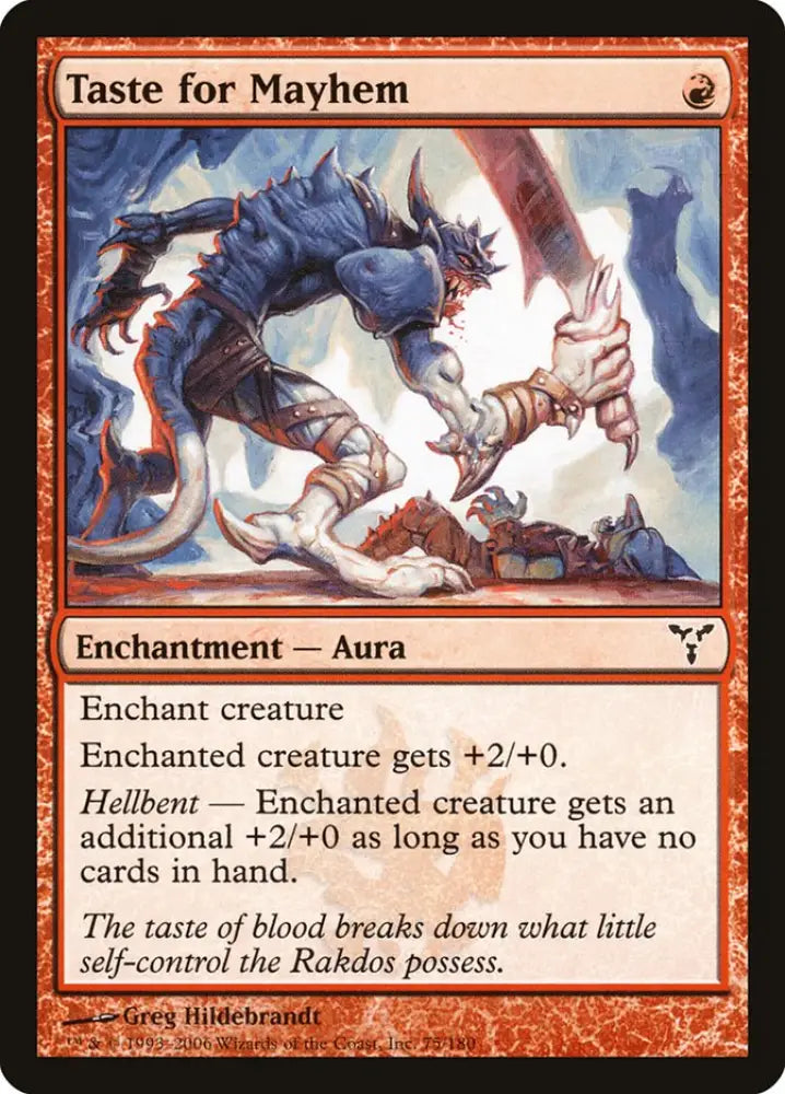Taste for Mayhem [Dissension] - MTG Single