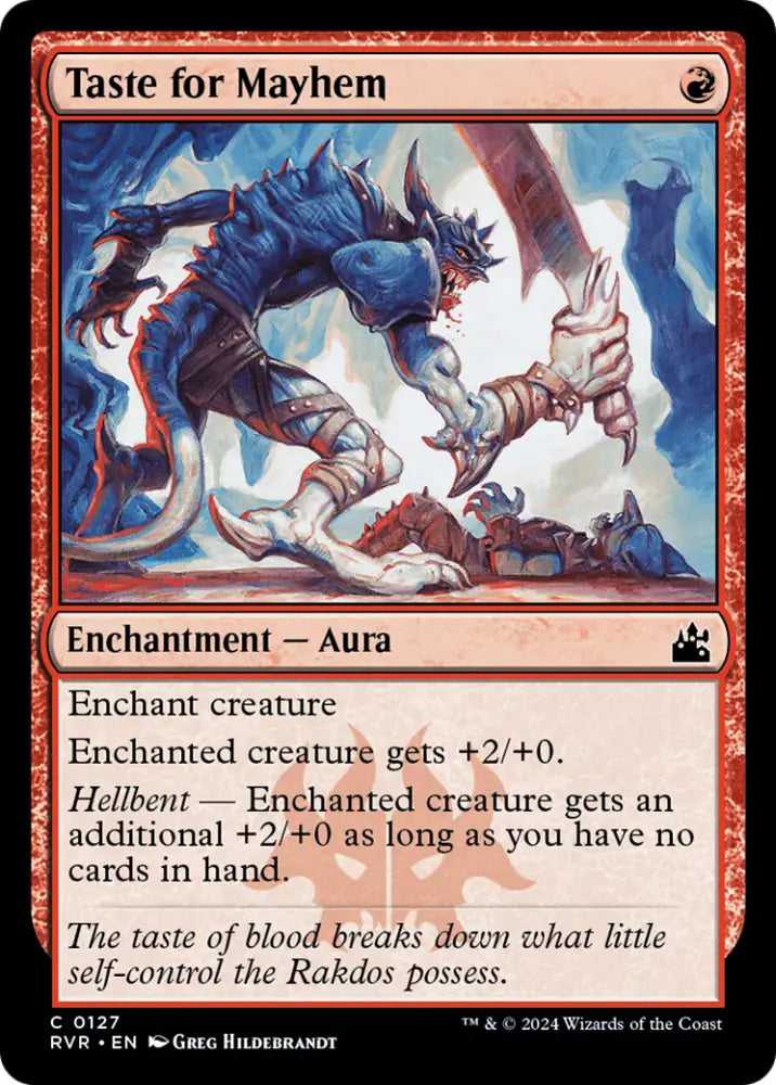 Taste for Mayhem [Ravnica Remastered] - MTG Single