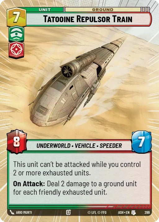 Tatooine Repulsor Train (Hyperspace) (299) [Ashes of the Empire]