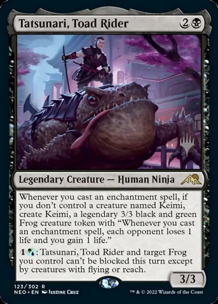 Tatsunari Toad Rider (Promo Pack) [Kamigawa: Neon Dynasty Promos] - MTG Single