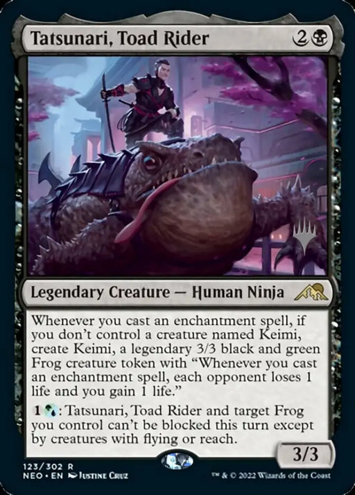 Tatsunari Toad Rider (Promo Pack) [Kamigawa: Neon Dynasty Promos] - MTG Single