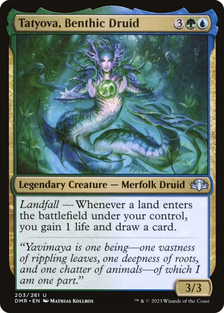 Tatyova Benthic Druid [Dominaria Remastered] - MTG Single