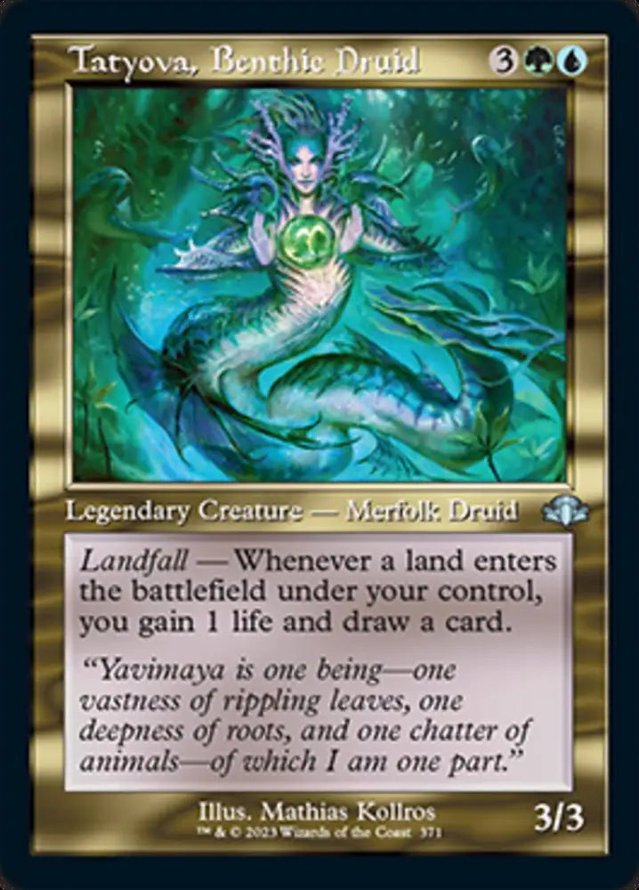 Tatyova Benthic Druid (Retro) [Dominaria Remastered] - MTG Single
