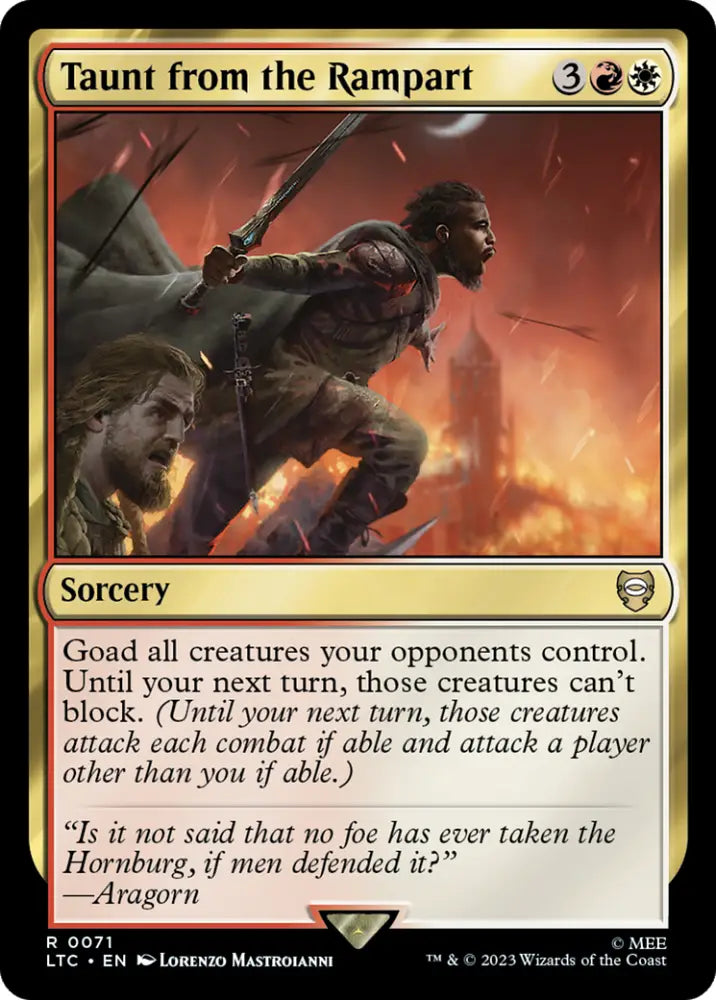 Taunt from the Rampart [The Lord of the Rings: Tales of Middle-Earth Commander] - MTG Single