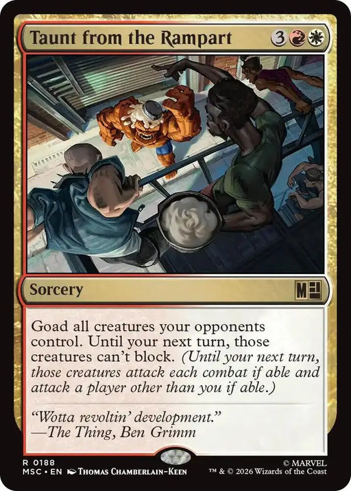 Taunt from the Rampart (Surge Foil) (188) [Marvel Super Heroes Commander]