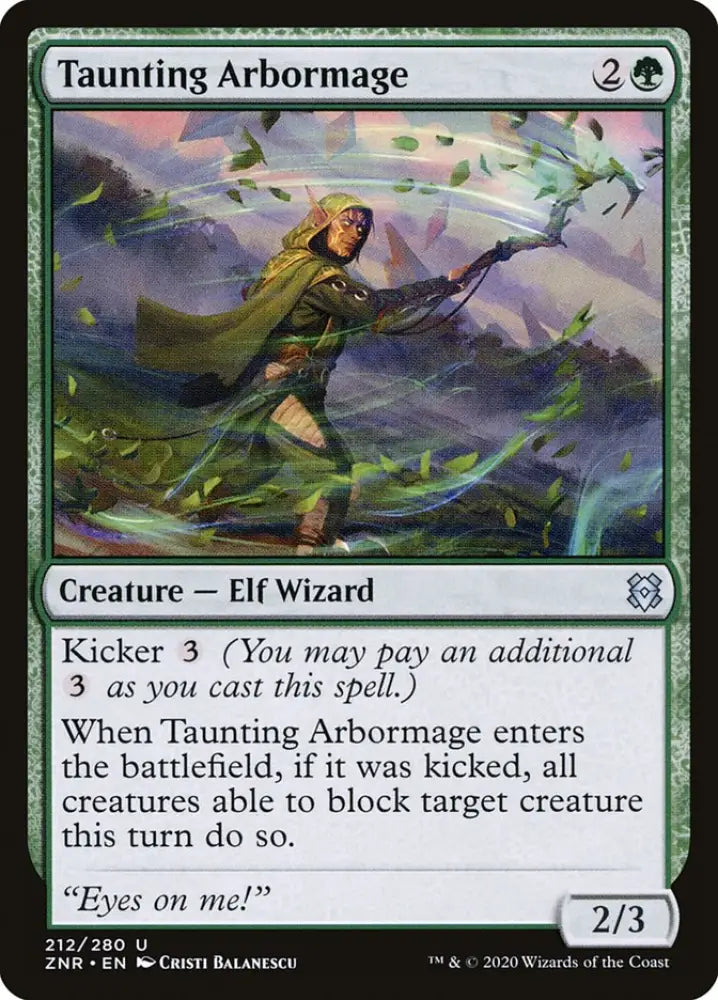 Taunting Arbormage [Zendikar Rising] - MTG Single