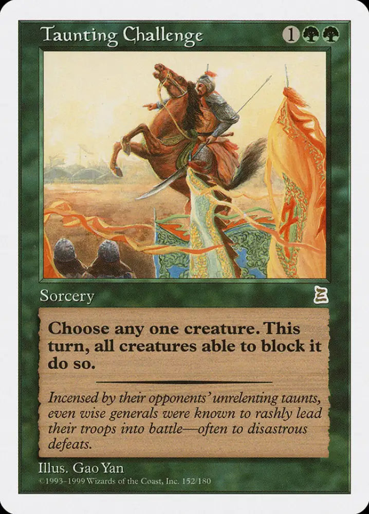 Taunting Challenge [Portal Three Kingdoms] - MTG Single