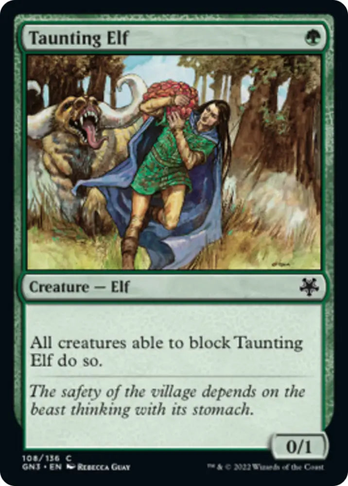 Taunting Elf [Game Night: Free-for-All] - MTG Single