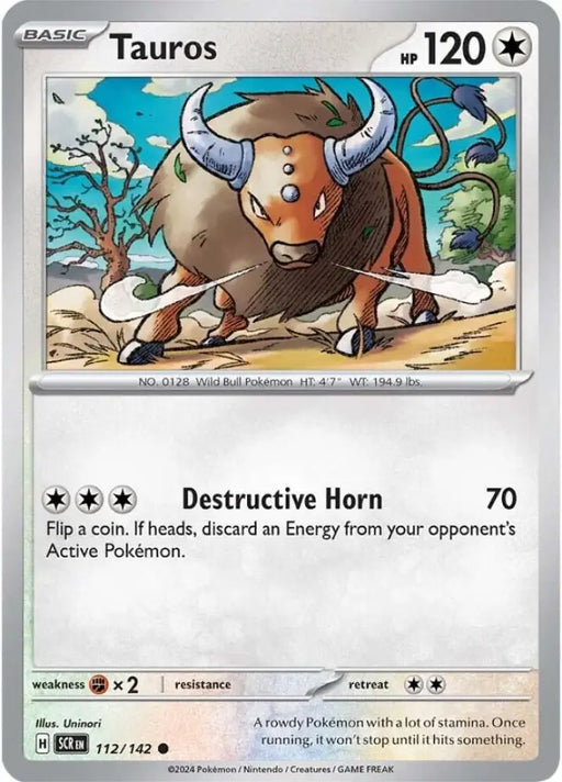 Tauros (112/142) [Scarlet & Violet: Stellar Crown] - Pokemon Single